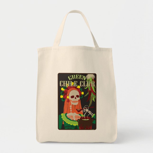 green chile club tote bag (Front)