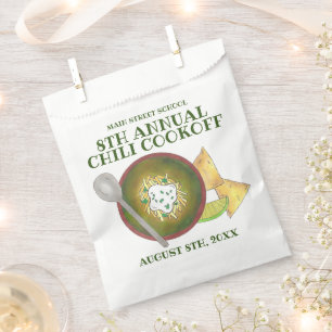 Green Chilli Verde Chili Cookoff Cook-Off Food Favour Bag