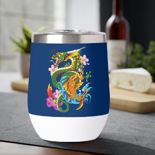 Green Chinese dragon Koi