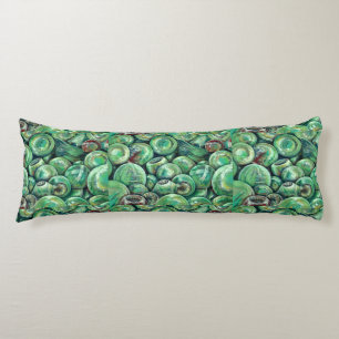 Green Christmas Balls Body Pillow