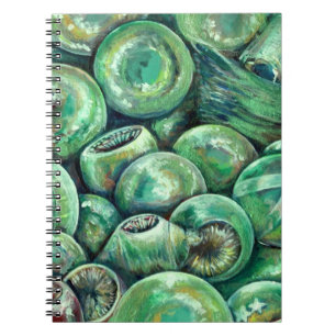 Green Christmas Balls Notebook