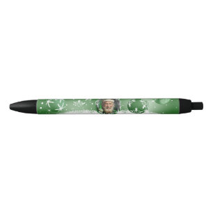 Green Christmas Black Ink Pen