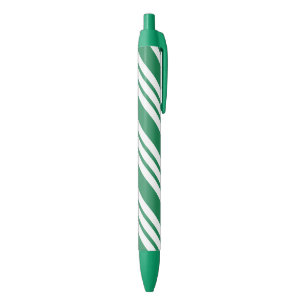 Green Christmas Candy Cane Pens