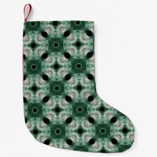 Green Christmas Colours Pattern Small Christmas Stocking