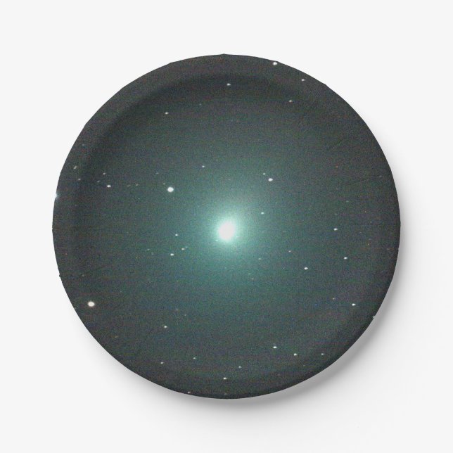 Green Christmas Comet 46P/Wirtanen Paper Plate (Front)