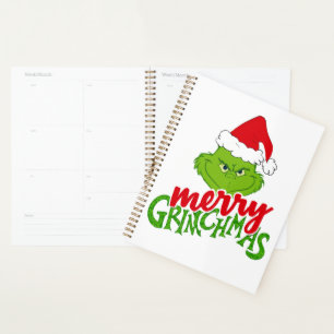 Green Christmas Creature with Winter Elements  Planner