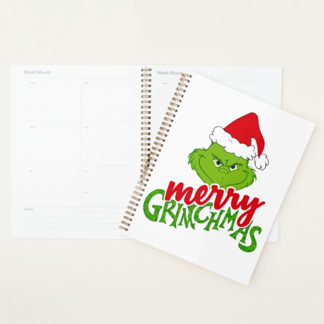 Green Christmas Creature with Winter Elements  Planner (Display)