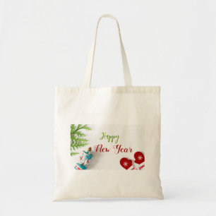 Green Christmas Decorations Tote Bags
