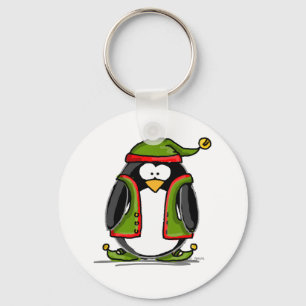 Green Christmas Elf Keychain