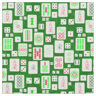 green christmas mahjong chinese tiles game asian fabric