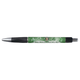 Green Christmas Pen