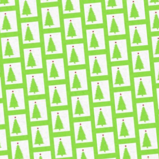 Green Christmas Trees Tissue Paper (Creator Uploaded)
