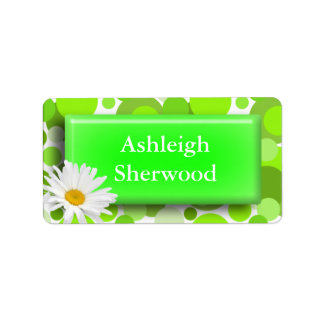 Green Circle Name Label