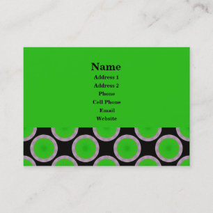 green circles business card