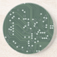 Green Circuit Board Background Pattern Art