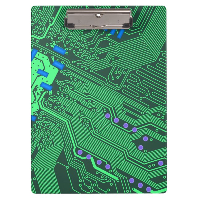 Green Circuit Board Clipboard (Front)