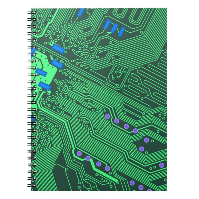 Green Circuit Board Notebook (Front)