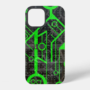 Green Circuit iPhone 12 Case