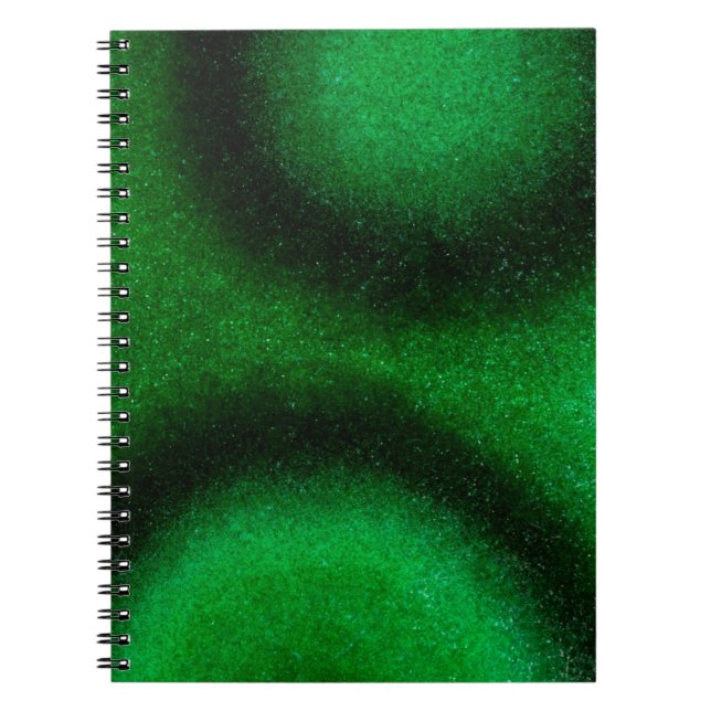 Green Circular Malachite Notebook (Front)