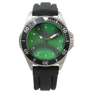 Green Circular Malachite Watch