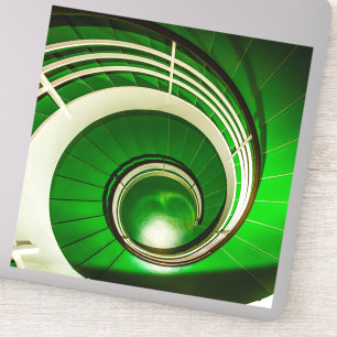 Green Circular Stairway