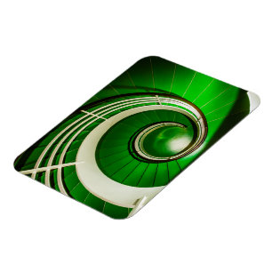 Green Circular Stairway Magnet