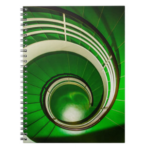 Green Circular Stairway Notebook