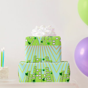 Green City Wrapping Paper