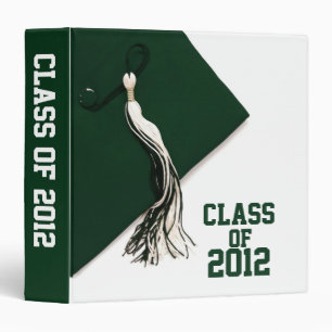 Green Class of 2012 Graduation 1.5" Photo Album Binder