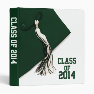 Green Class of 2014 Graduation 1" Photo Album Binder