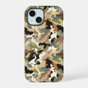 Green Classic Camouflage iPhone 15 Case