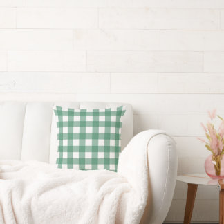  Green Classic Farmhouse Buffalo Plaid Throw Pillow