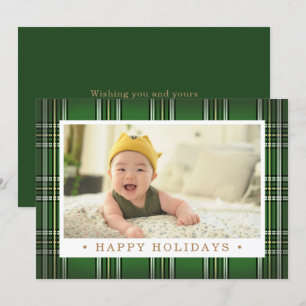Green Classic Plaid   Holiday Photo