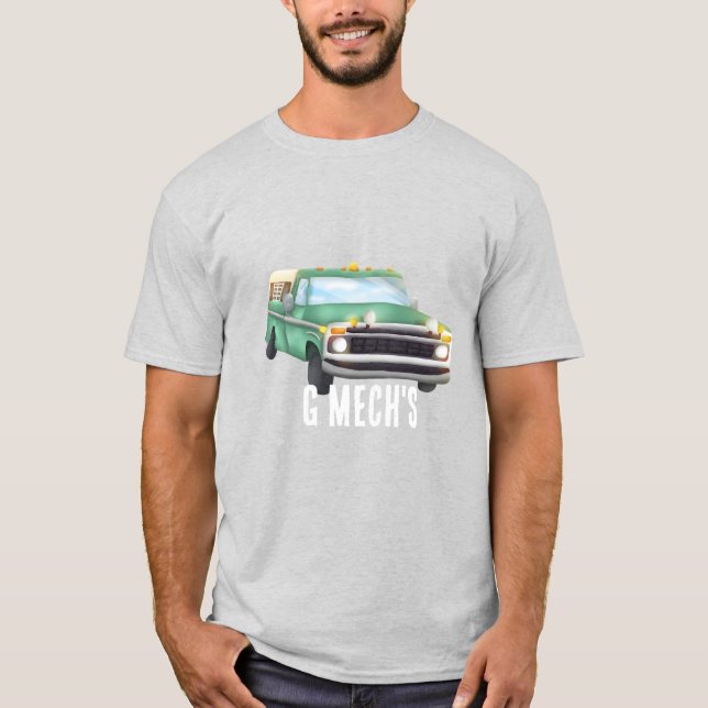Green Classic Truck - GMech T-Shirt (Front)