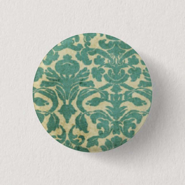 Green Classic Vintage 1 Inch Round Button (Front)