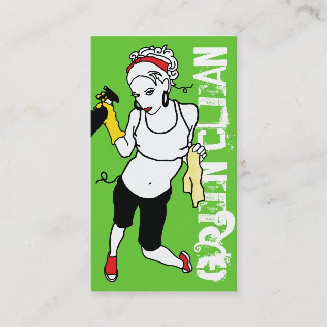 green clean (appointment card) appointment card (Front)