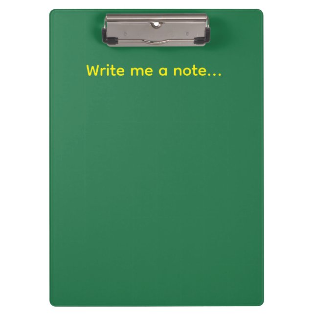 Green Clipboard (Front)