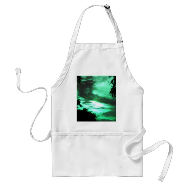 Green Clouded Sky Apron (Front)