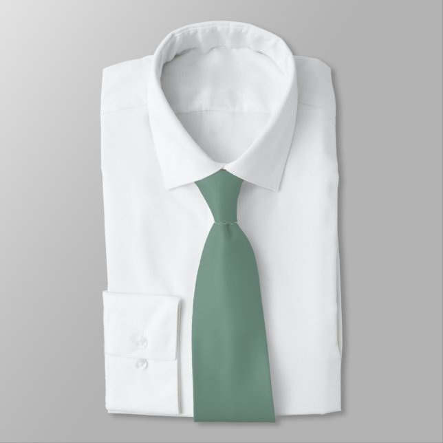 Green Clover 769789 Solid Colour Design Tie (Tied)