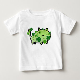 Green Clover Cat Infant T-shirt