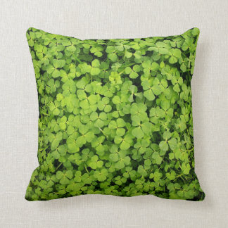 Green Clover Field Pillow