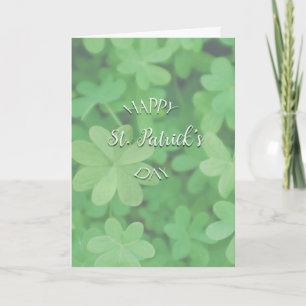 Green Clover Happy St. Patrick's Day Card