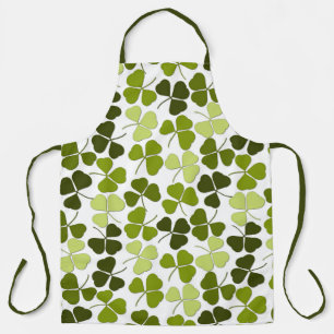 Green Clover in a Variety of Shades Apron