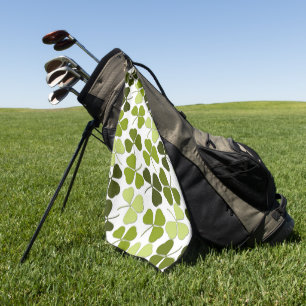 Green Clover in a Variety of Shades Golf Towel