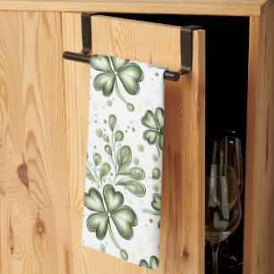  Green Clover Pattern • St. Patrick’s Day  Kitchen Towel
