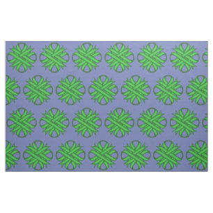 Green Clover Ribbon by Kenneth Yoncich Fabric