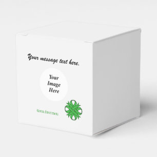Green Clover Ribbon Template by Kenneth Yoncich Favor Box