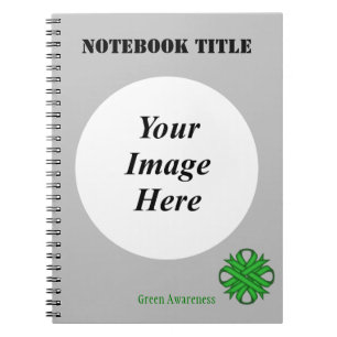 Green Clover Ribbon Template Notebook