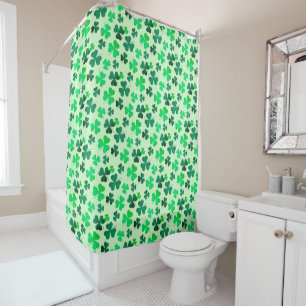 Green Clover Shamrock Leaf Pattern Floral Greenery