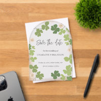 Green Clover Spring Wildflowers Wedding